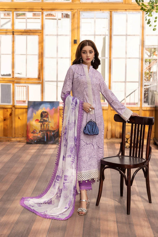 Eid Festive Lawn VOL-01 Heavy EMB. Unstitched 3pcs - Jotey