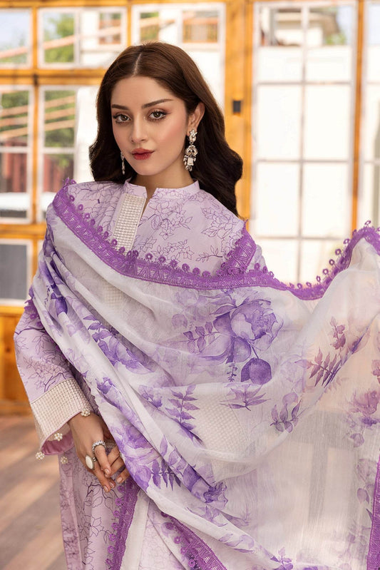 Eid Festive Lawn VOL-01 Heavy EMB. Unstitched 3pcs - Jotey