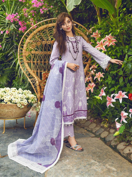 Eid Festive Lawn VOL-02 Heavy EMB. Unstitched 3pcs - Jotey