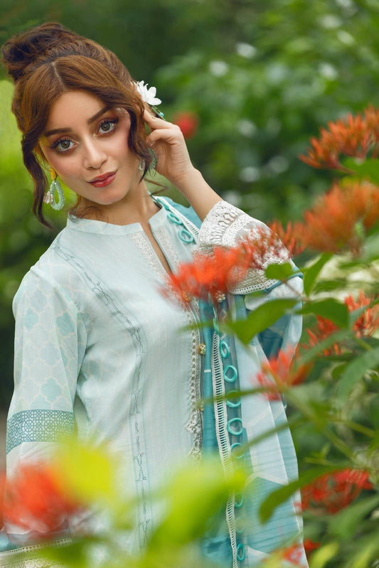 Eid Festive Lawn VOL-02 Heavy EMB. Unstitched 3pcs - Jotey