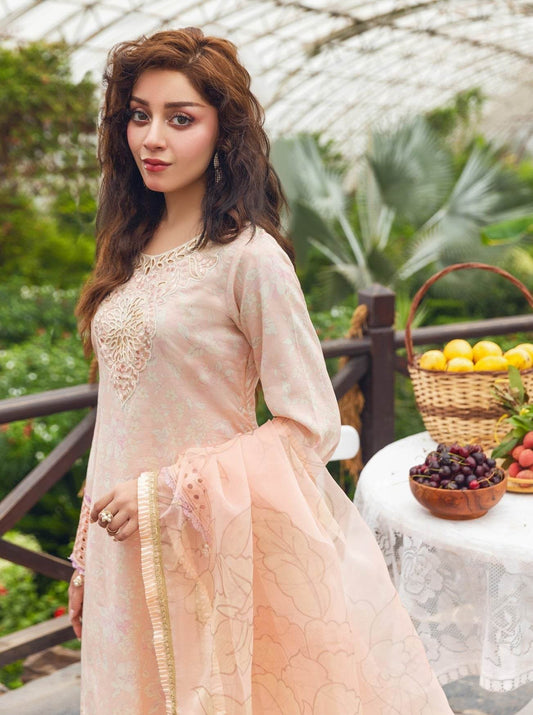 Eid Festive Lawn VOL-02 Heavy EMB. Unstitched 3pcs - Jotey