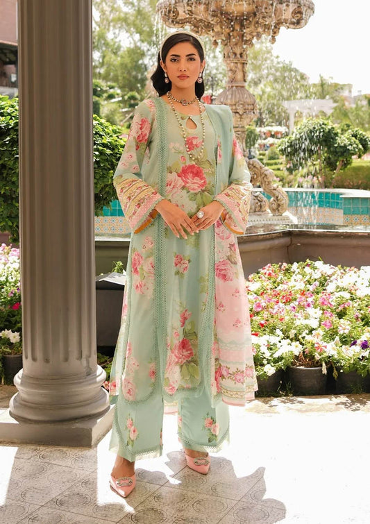 Elaf Printed Lawn Unstitched 3pcs - Jotey