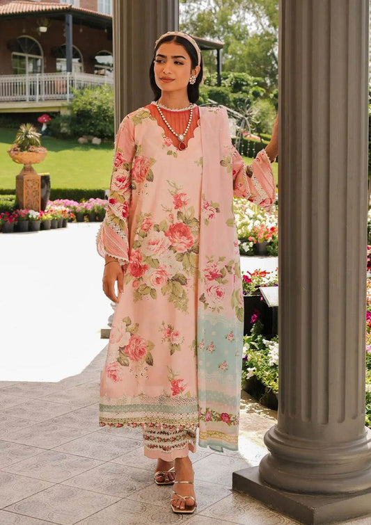 Elaf Printed Lawn Unstitched 3pcs - Jotey