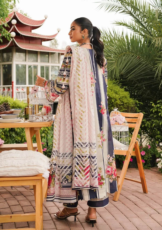 Elaf Printed Lawn Unstitched 3pcs - Jotey