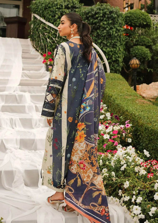 Elaf Printed Lawn Unstitched 3pcs - Jotey