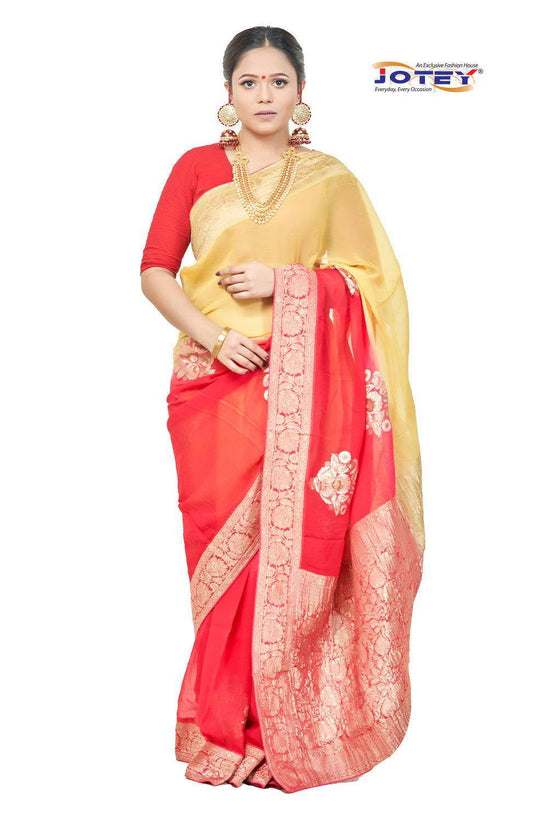 Georgette Banarasi Saree - Jotey