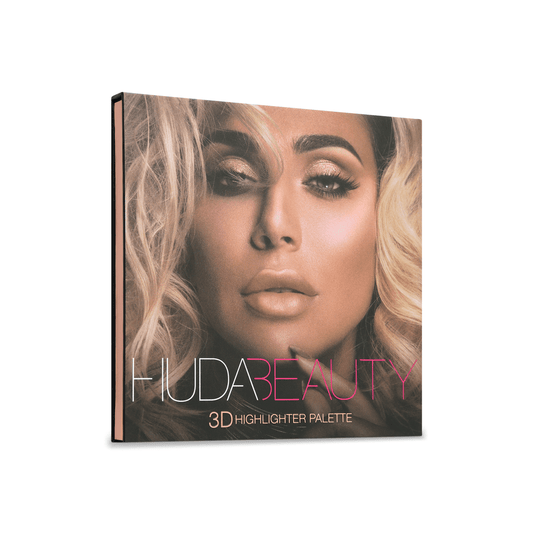 Huda Beauty 3D Cream and Powder Highlighter Palette-Pink Sands - Jotey