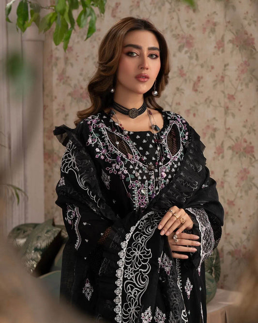Manizay Gul Maina Embroidered Lawn 3pcs - Jotey