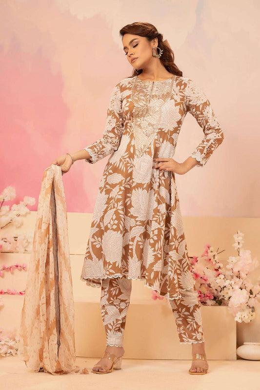 Naira Digital Print Luxury Embroidered Sequince Work Unstitched 3pcs