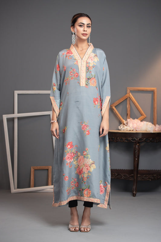 Printed Premium Soft Silk Stitched Kaftan Vol-01