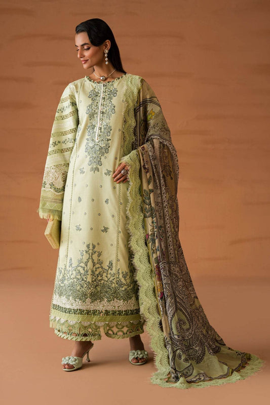 Jade Le Premier Embroidered Lawn 3pcs - Jotey