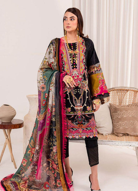 Jade Summer Glory Unstitched 3pcs - Jotey