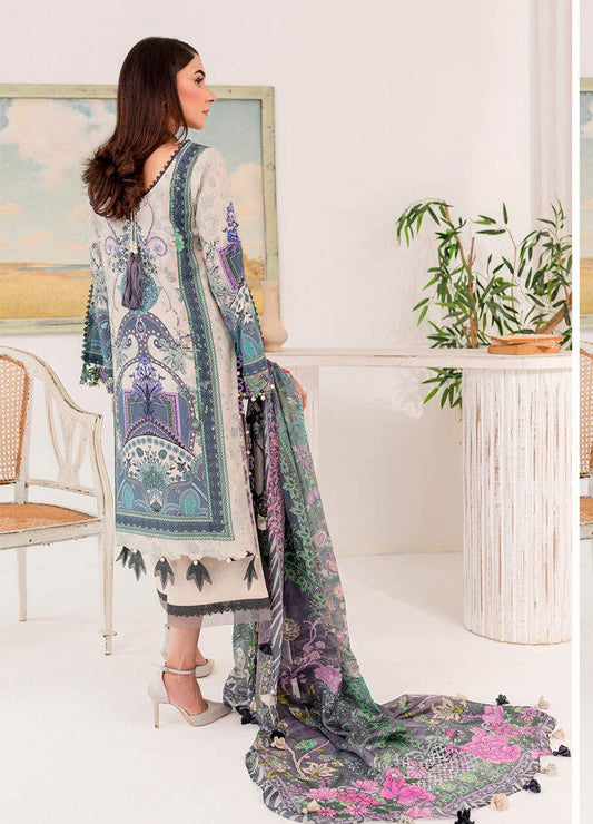 Jade Summer Glory Unstitched 3pcs - Jotey