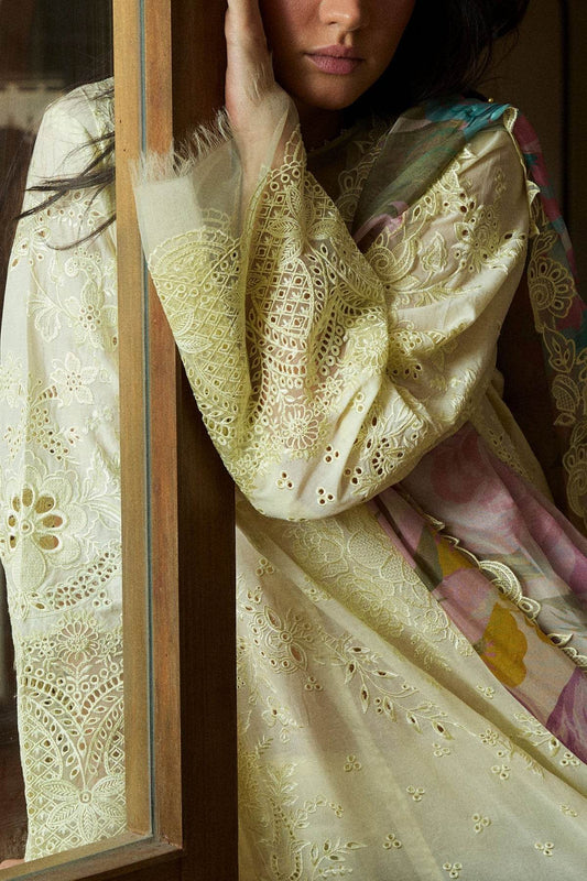 Zara Shahjahan Satori Embroidered Luxury Lawn Unstitched 3pcs - Jotey