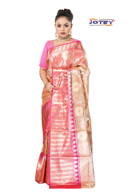 Kora Muslin Weaving Saree - Jotey