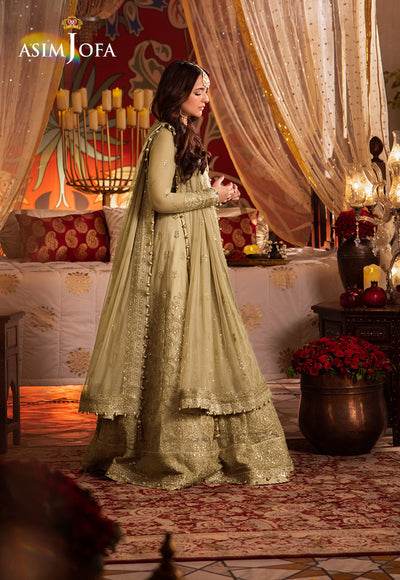 Asim Jofa Chandni Raatein Embroidered Unstitched Chiffon 3pcs - Jotey