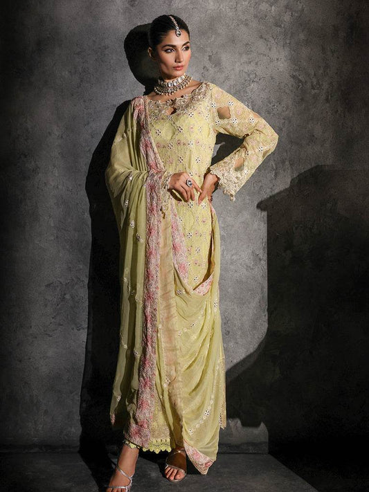 RAJBARI SAGE Formal Unstitched 4pcs - Jotey