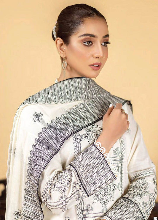 Manizay Zarlish Unstiched 3Pcs - Jotey