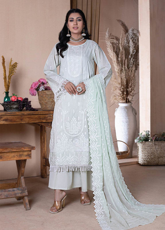 Manizay Manpasand Premium Embroidered Lawn 3pcs - Jotey