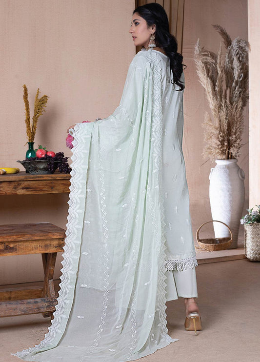 Manizay Manpasand Premium Embroidered Lawn 3pcs - Jotey