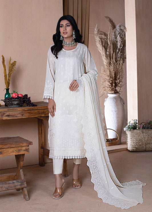 Manizay Manpasand Premium Embroidered Lawn 3pcs - Jotey