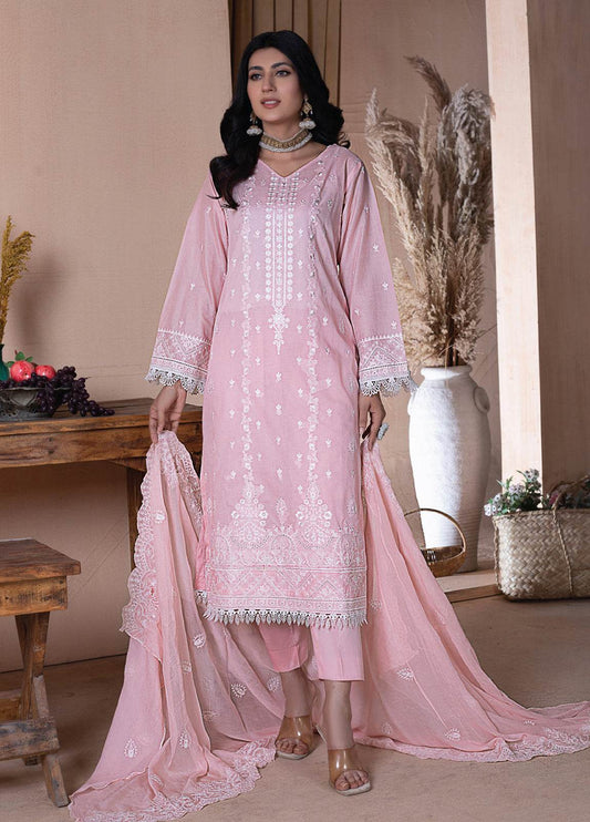 Manizay Manpasand Premium Embroidered Lawn 3pcs - Jotey