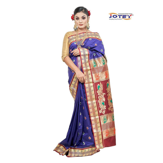 Meenakari Belgaum Katan Saree - Jotey