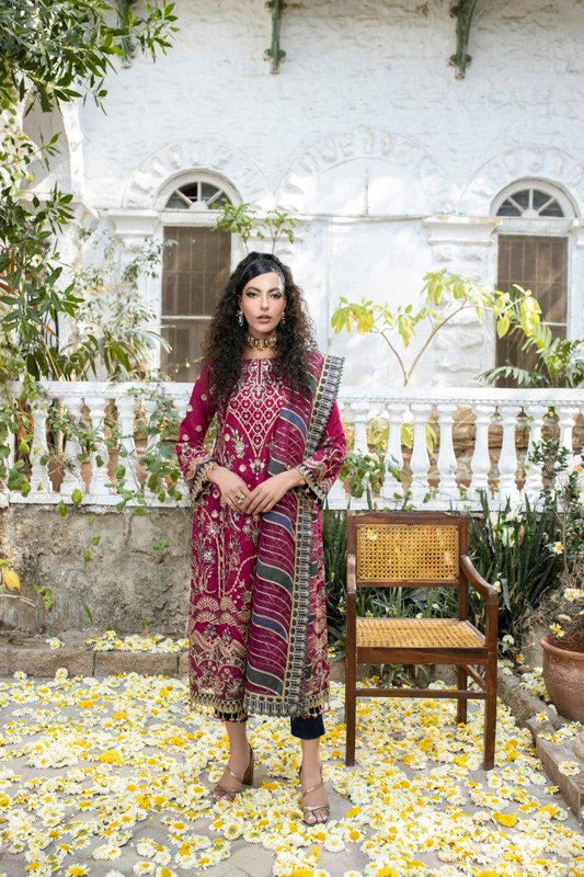 Meghna Semi Stitched Embroidered Luxury Collection - Jotey