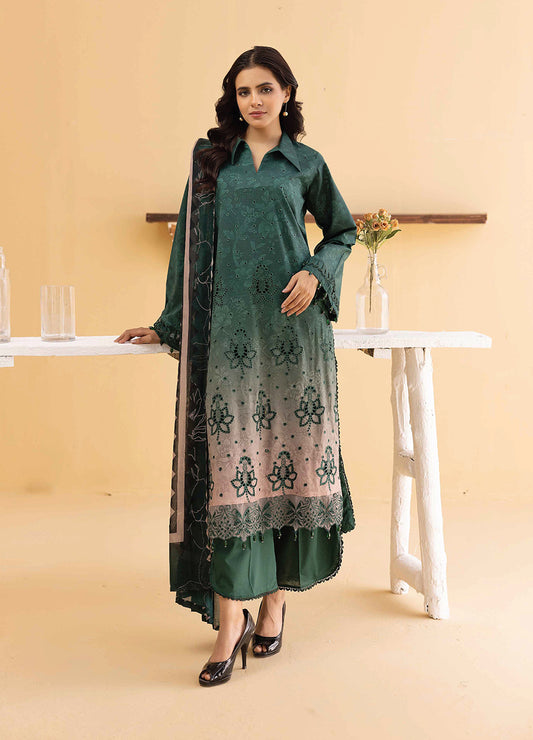 Millan Rut By Nur Embroidered Printed Unstitched Lawn 3pcs