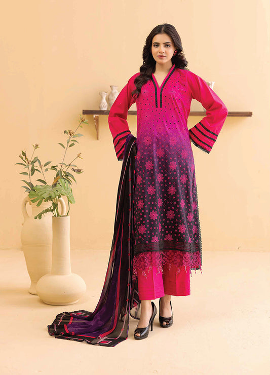 Millan Rut By Nur Embroidered Printed Unstitched Lawn 3pcs