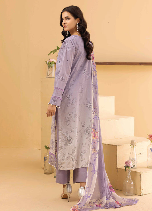 Millan Rut By Nur Embroidered Printed Unstitched Lawn 3pcs