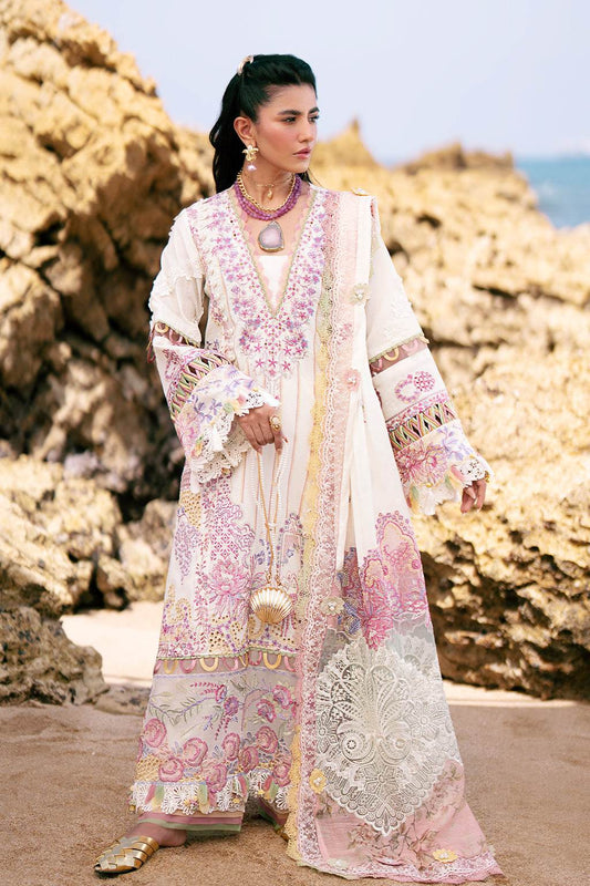 AJR Dastan Embroidered Luxury Lawn Unstitched 3pcs - Jotey