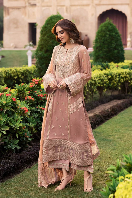 Azure Luxe By Ahmed Patel Embroidered Unstitched 3pcs - Jotey