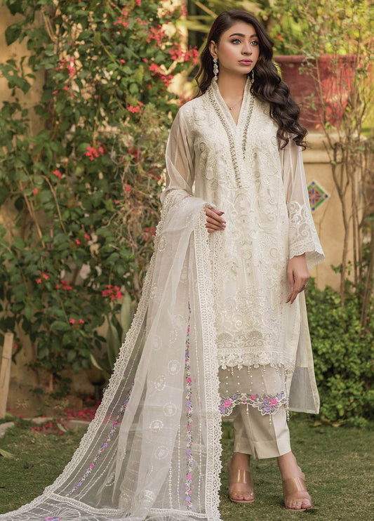 Nisa By Noors Luxury Semi Stitched 3Pcs - Jotey