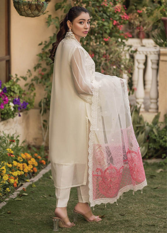 Nisa By Noors Luxury Semi Stitched 3Pcs - Jotey