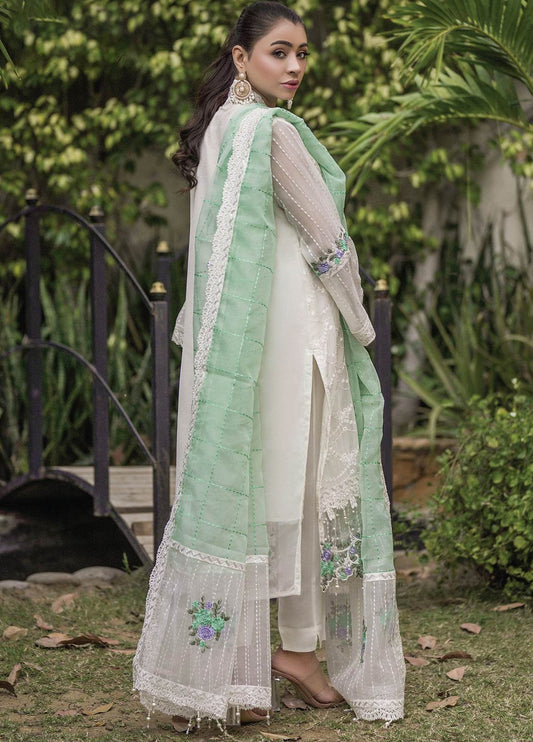 Nisa By Noors Luxury Semi Stitched 3Pcs - Jotey