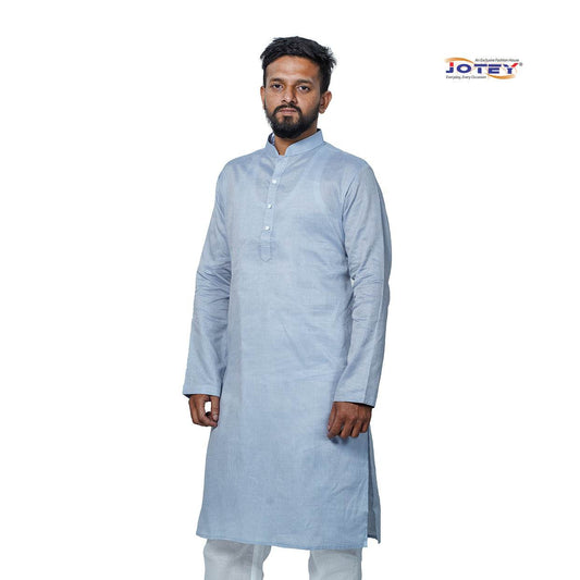 Pin Checks Cotton Panjabi - Jotey