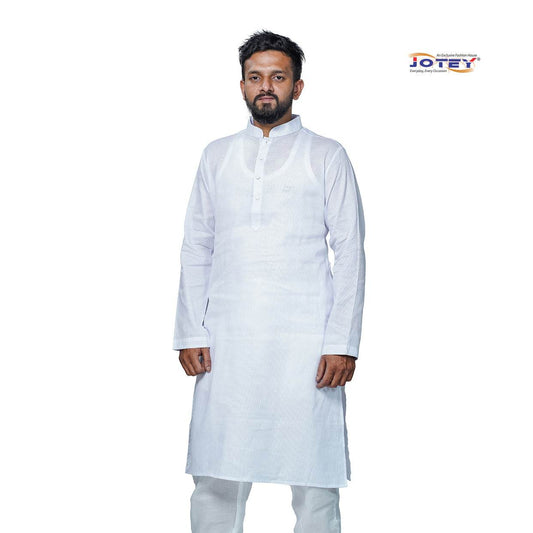 Pin Checks Cotton Panjabi - Jotey