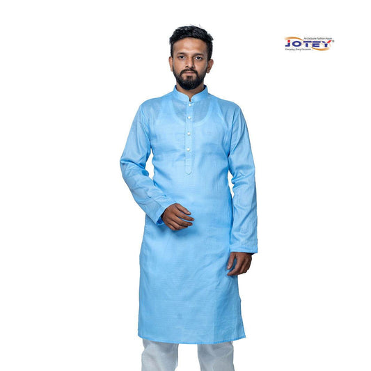 Pin Checks Cotton Panjabi - Jotey