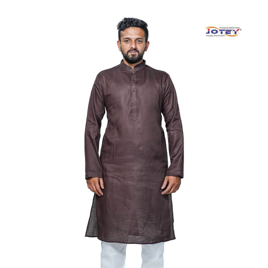 Pin Checks Cotton Panjabi - Jotey