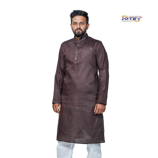 Pin Checks Cotton Panjabi - Jotey