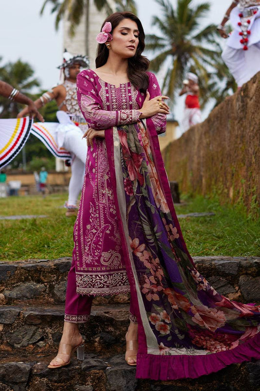 Gulaal Saffira Lawn Vol-01 Unstitched 3pcs - Jotey