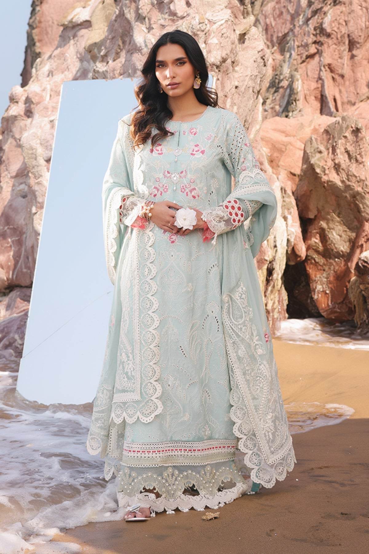 Imrozia Hania Pakistani Embroidered Luxury Lawn main image 0