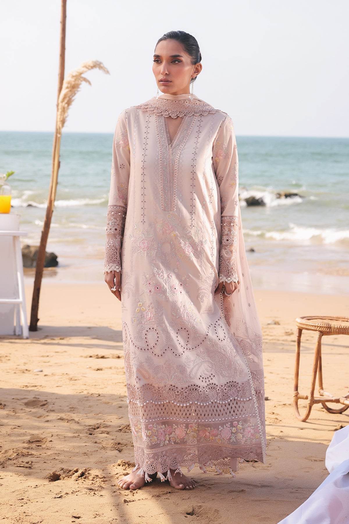 Imrozia Hania Pakistani Embroidered Luxury Lawn