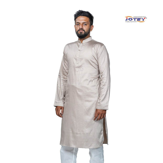 Solid Cotton Panjabi - Jotey