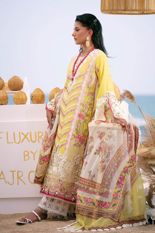 AJR Dastan Embroidered Luxury Lawn Unstitched 3pcs - Jotey