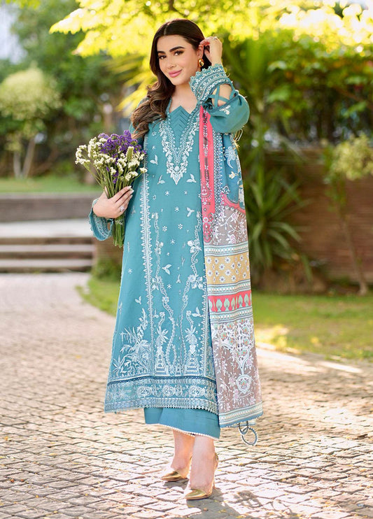 Sera by Sahne Embroidered Lawn 3pcs - Jotey