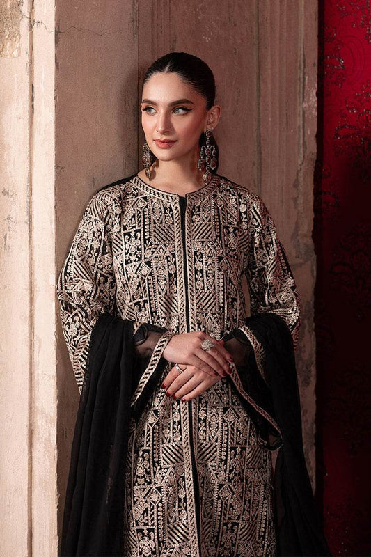 Azure Luxe By Ahmed Patel Embroidered Unstitched 3pcs - Jotey