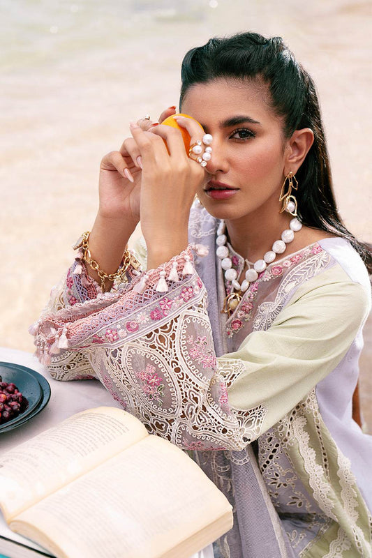 AJR Dastan Embroidered Luxury Lawn Unstitched 3pcs - Jotey