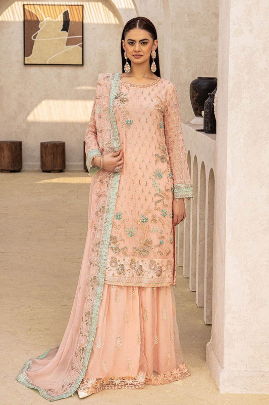 Zeenat Vol 18 Luxury EMB. Semi Stitched 3pcs - Jotey